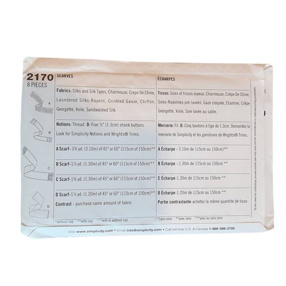 Simplicity 1824 2170 Quilted Handbag Scarf Variations Accessory Pattern Set - Picture 9 of 11